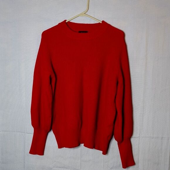 VICI Ribbed Pullover Red Sweater Top Women's Size Large - Picture 1 of 7